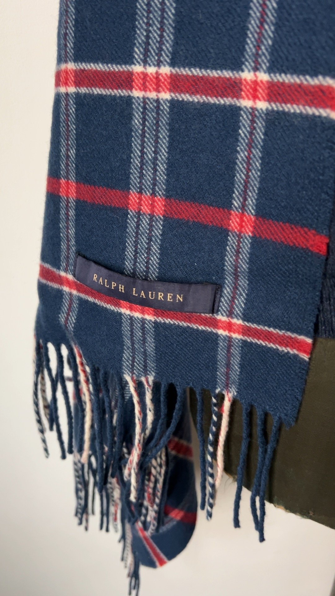 RALPH LAUREN ラルフローレン チェック柄 大判ストール ウール RALPH LAUREN ラルフローレン チェック柄 大判ストール ウール