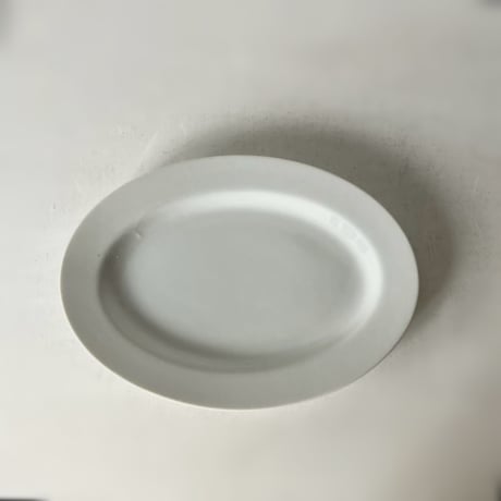 1970s Vintage 日本製 業務用 オーバルプレート  カレー皿 洋食皿 純喫茶 カレー専門店 白磁食器