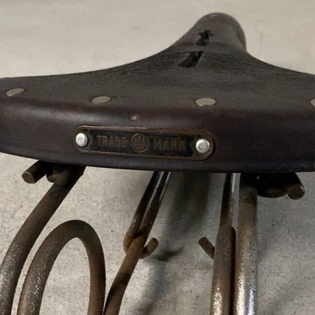EIRYU BICYCLE LTD TRADE MARK ヴィンテージ 革サドル レザー自転車パーツ オールドパーツ レトロパーツ 50s 60s 70s