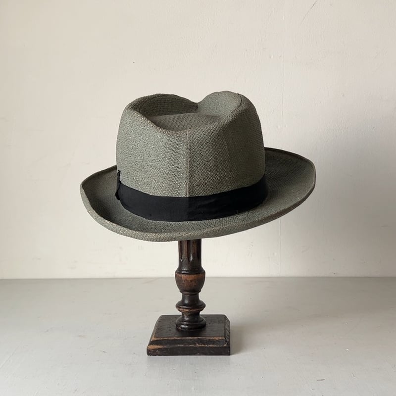 Genuine Panama HAT ヴィンテージ　パナマハット 7 57 Colombia panamahat ヴィンテージ パナマハット ユニセックス 頭周約