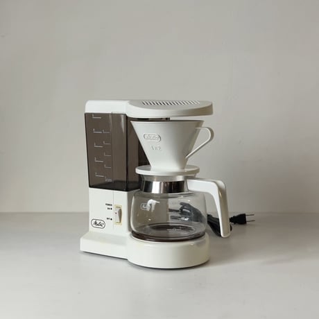 Melitta メリタ  コーヒーメーカー MA-490 ホワイト 80s オールドメリタ ヴィンテージコーヒーツール ミニ家電 箱有 中古美品