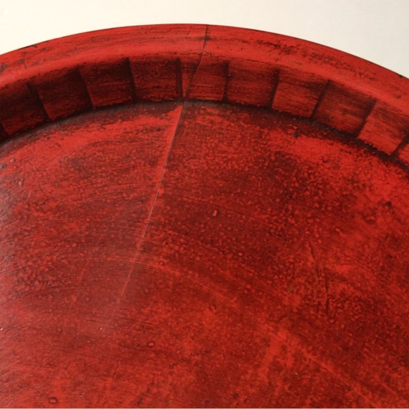 鎌倉彫　中国堆朱　お盆　木彫　工芸品　骨董品　美術品 花鳥文堆朱盆 「張成造」銘 文化遺産オンライン