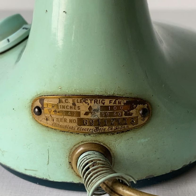 ジャンク品昭和レトロ当時物三菱797374黒扇風機4枚羽MITSUBISHI 扇風機 アンティーク 昭和レトロ 三菱 ヴィンテージ レトロ