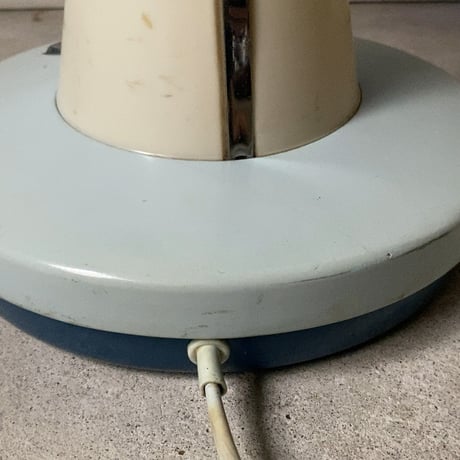 Toshiba 東芝  東京芝浦電気  ヴィンテージ扇風機 ランプ付き 一体型ライト 近未来デザイン 1960s タワー型ランプ レトロ家電 希少 幻の逸品 稼働品 良品　B(ライトブルー)