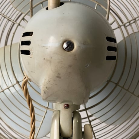 NATIONAL ELECTRIC FAN　ナショナルエレクトリックファン 1950〜60年代 ヴィンテージ扇風機 オールド家電 ライトグレー 単色 3段階調  良品