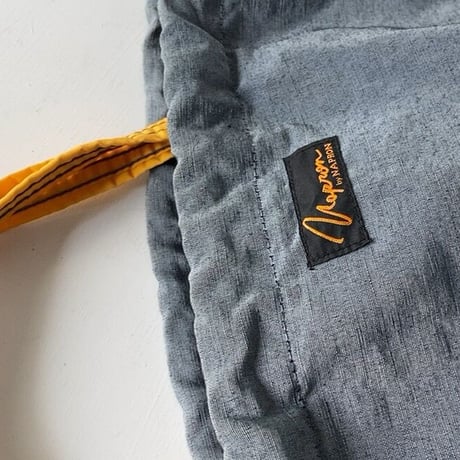 NAPRON  patientsbag  ナプロンのペーシェントバッグ  グレー/イエロー バイカラー好配色 2wayトートバッグ 巾着 鞄 64クロス 中古品