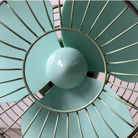 Mitsubishi Electric Mfg.Co.japan 三菱扇風機  AC ELECTRIC FAN   1950〜60年代のオールド三菱  ヴィンテージ家電 ミントグリーン 実用品