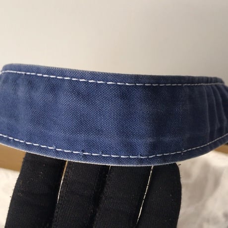 TEMBEA Baguette Tote　テンベア バゲットトート バッグ  ナチュラル/ネイビー   鞄 カバン キャンバス ショルダー方持ちハンドル Used  中古品