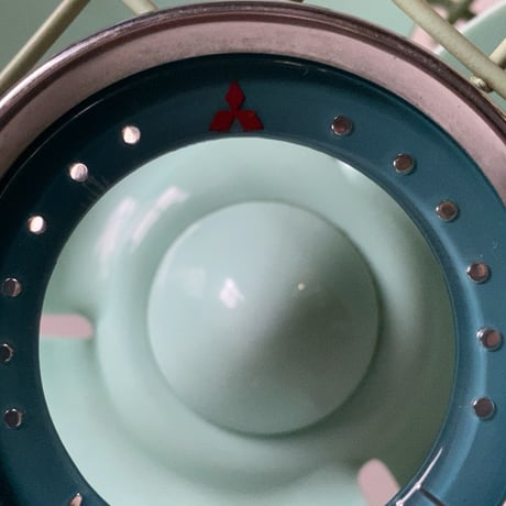 Mitsubishi Electric Mfg.Co.japan 三菱扇風機 AC ELECTRIC FAN 1950〜60年代のオールド三菱 ヴィンテージ家電 ミントグリーン 2段階調 完品範疇
