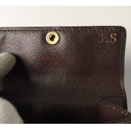 LOUIS VUITTON ルイヴィトン ダミエ ラドロー N62925 コンパクトウォレット ハーフフラップ付コインケース 小銭入れ カードケース 2つ折りミニ財布 中古品