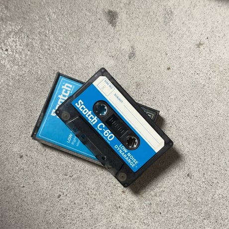 Scotch 3M  LOW NOISE DYNARANGE C-60  スコッチ ヴィンテージカセットテープ  70s 使用品 爪あり (1個の価格)