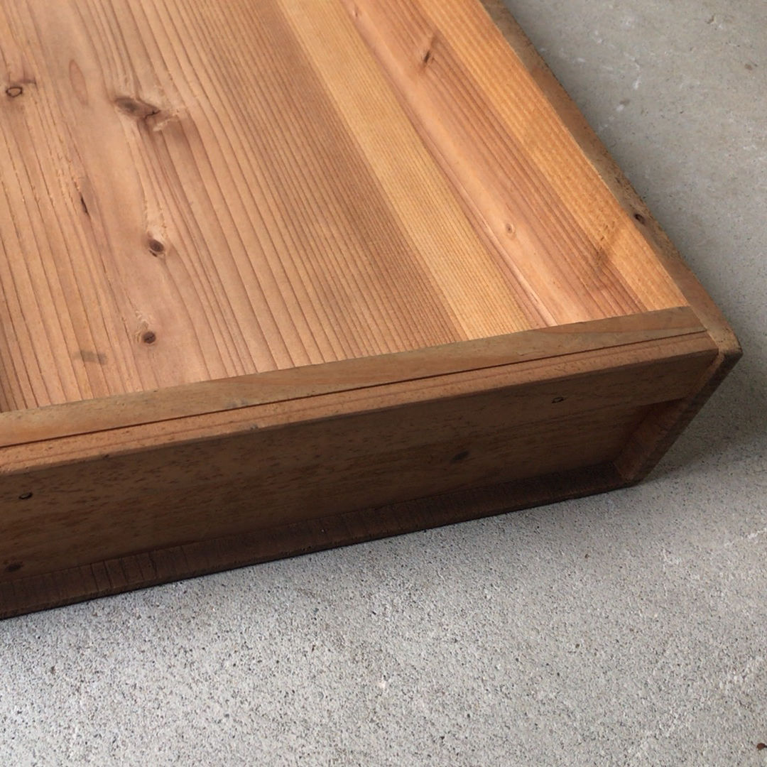 古い餅箱 無地 蓋無し 檜無垢材 アンティーク木箱 ヴィンテージウッド 古い餅箱 無地 蓋無し 檜無垢材 アンティーク木箱 ヴィンテージウッド