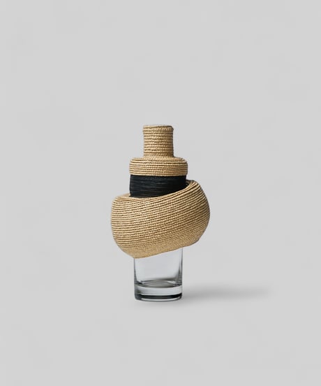 【Mobje】dress up glass - circle / natural