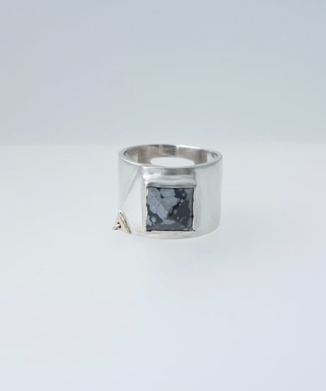 Atlica ｜ Silver スノウフレークスオプシディアン Ring