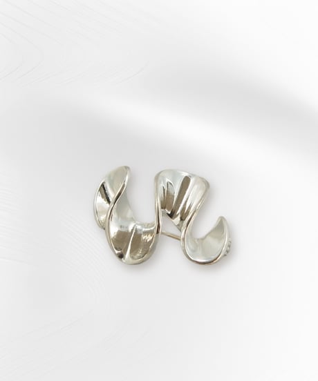 【JAMIRAY】  Organic sculpture brooch- SILVER