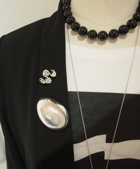 【JAMIRAY】 Egg sculpture brooch-GOLD