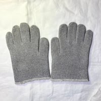 【手作り素材】軍手オーブングローブgray(ロックミシン仕上げ)　s203