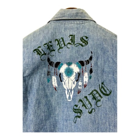 60~70's "LEVI'S" Big-E Custom Denim Shirt
