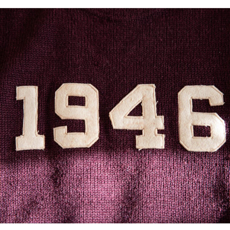 40's "SAND KNIT" Letterd Knit Sweater