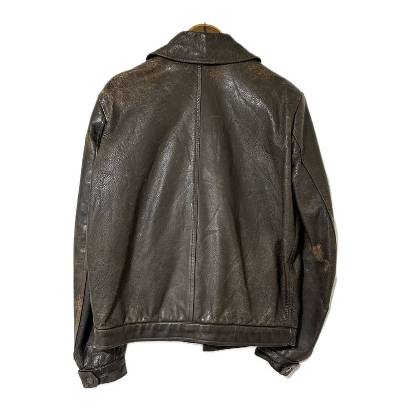 ジャケット・アウター vintage leather jacket us military Vintage US NAVY Leather Jacket/military/army/aviation/80s