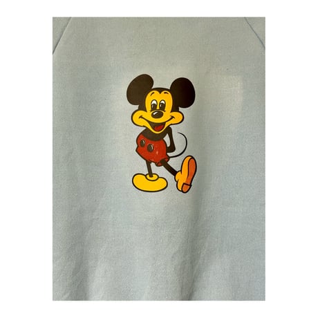 80's "MICKEY MOUSE" Print Sweat Shirt