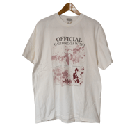 90s Hanes OFFICIAL CALIFORNIA WINO Print T-Shirt