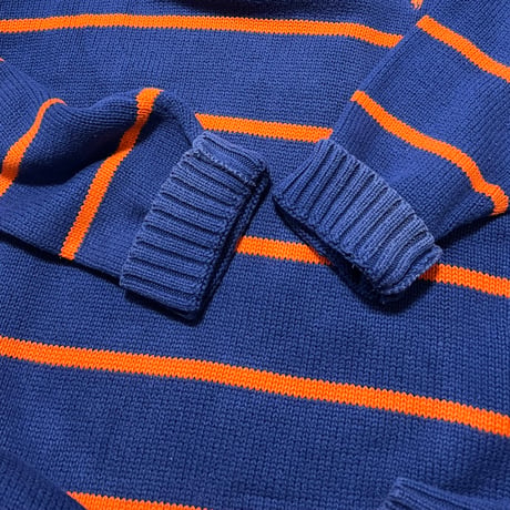 Reg”Polo by Ralph Lauren" Cotton Knit Border Design