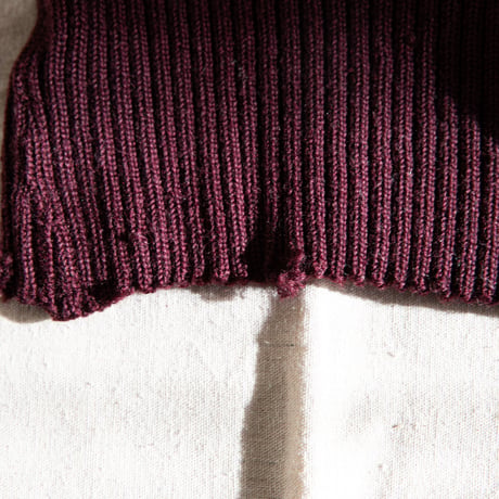40's "SAND KNIT" Letterd Knit Sweater
