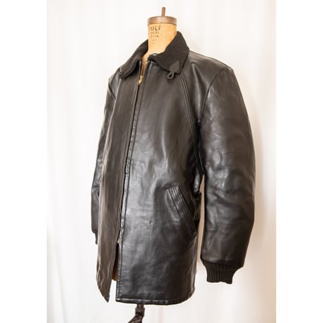 50~60's "Doe Lon PENNY'S" Leather Car Coat