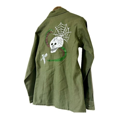 70’s “OG-107” Hand Paint Military Shirt