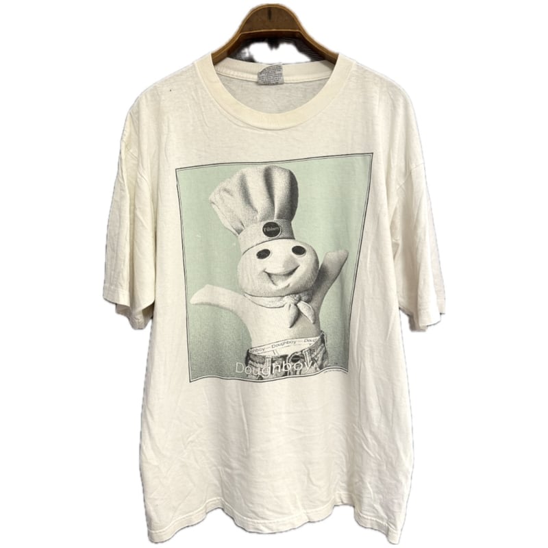dough boy ドゥボーイ　リンガーtシャツ 古着 90年代 TENNESSEE RIVER Pillsbury doughboy ピルズベリー