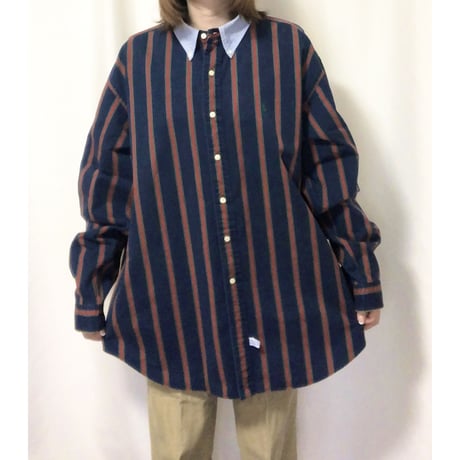90's "Ralph  Lauren" Stripe BD shirt