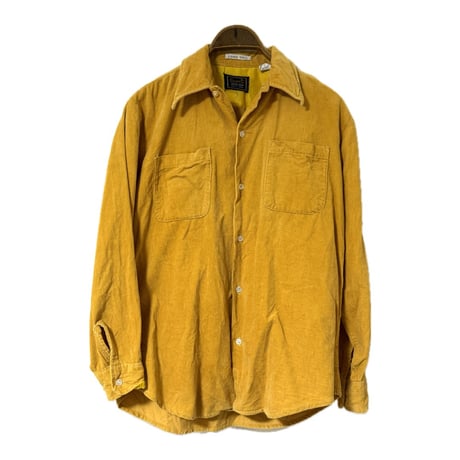 60~70's "Campus" Corduroy Long Shirt