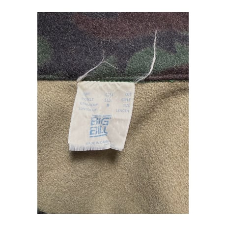 70's "BIG BILL" Military Camo Jacket