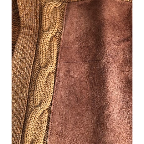 50~60's "NU KNIT" Shetland Wool Cardigan
