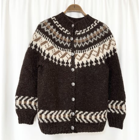70's 〜80's "Hilda Ltd" Nordic Knit Cardigan