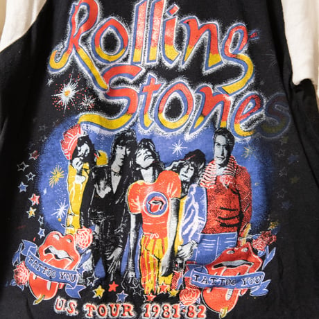 80's "Rolling Stones" Three-Quarter Sleeves Shirt