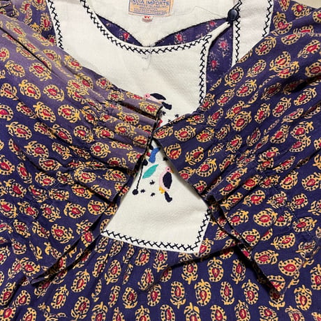 70's "INDIAN IMPORTS" Cotton Blouse