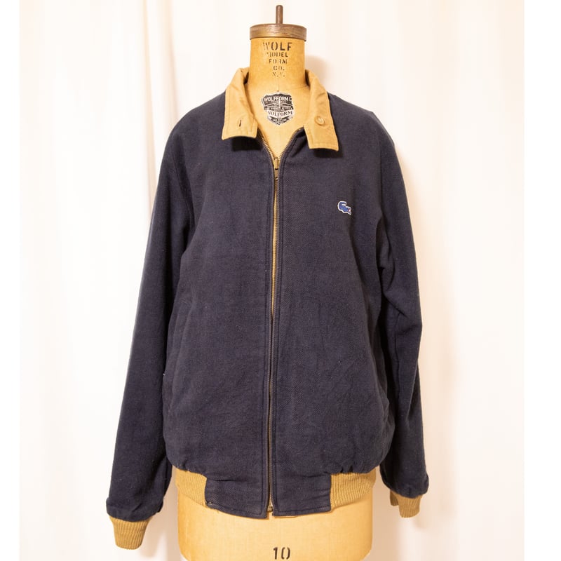 90s Lacoste】ブルゾン リバーシブル 墨黒 短丈 vintage クロップド丈
