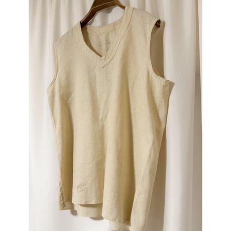 50's "French Army" Wool Linen Vest