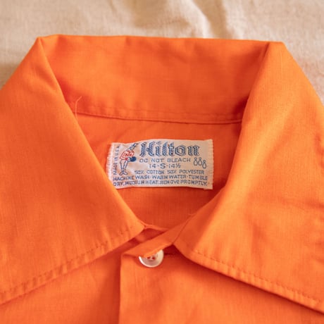 70~80's "Hilton" Bowling Short Sleeve Shirt
