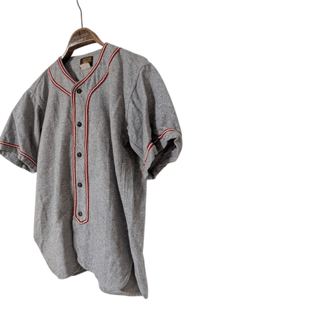 40s DANDUX Baseball Flannel Shirt