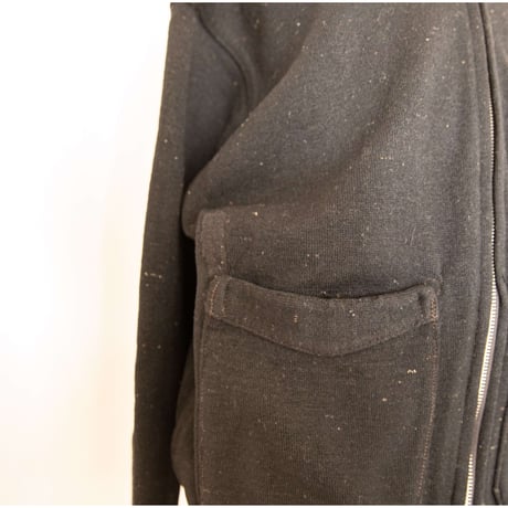 40's "NO BLAND" Lettered Cardigan