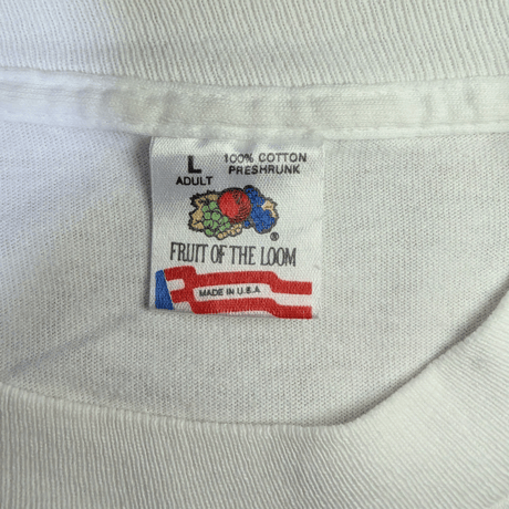 90's Fruit of the Loom “I Am Smiling” Cat Print T-Shirt