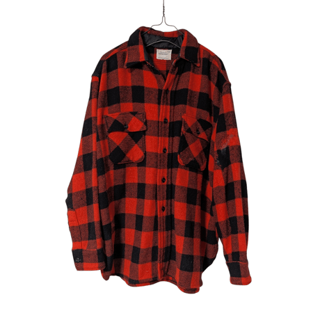 50〜60’s “PENNEY’S TOWNCRAFT” Buffalo Check Wool Shirt