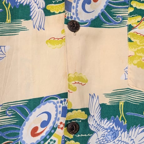 50's〜60's Andrade Japanese Pattern Hawaiian Shirt
