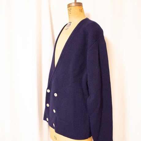 70's~"Brentwood" Double Knit Cardigan