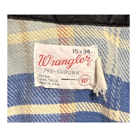 70's “Wrangler” Western Flannel Shirt