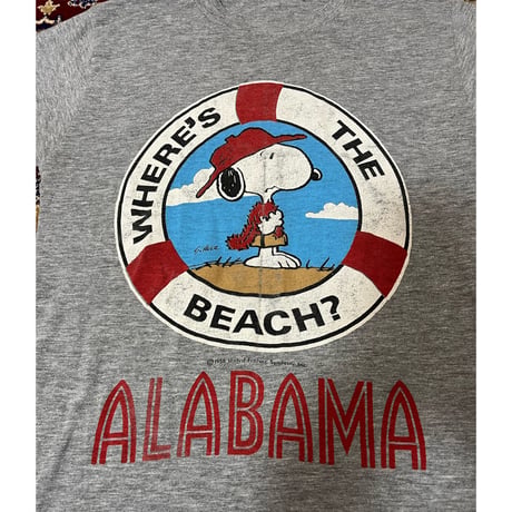 80's ”SNOOPY” ALABAMA T-shirt