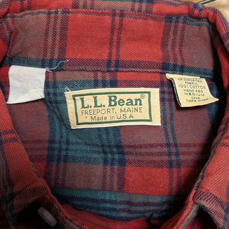1970s–80s L.L.Bean Flannel Check Shirt